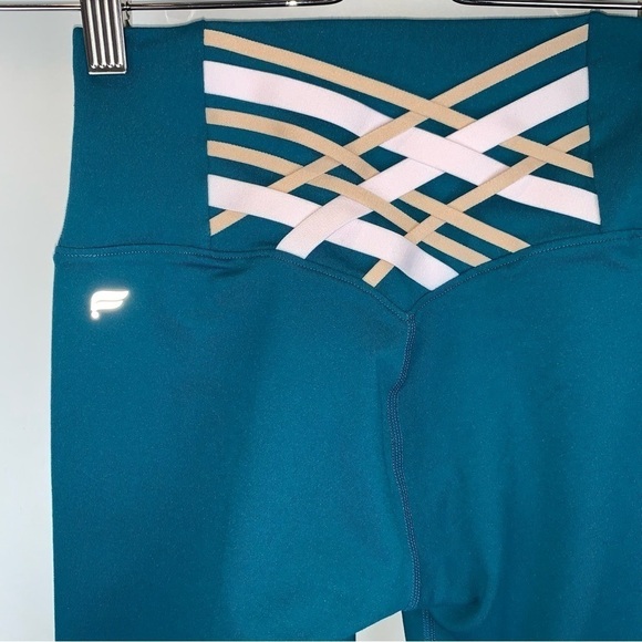 Fabletics Teal Boost PowerHold High-Waisted 7/8 Legging Fjord/Multi size XXS - Picture 2 of 6